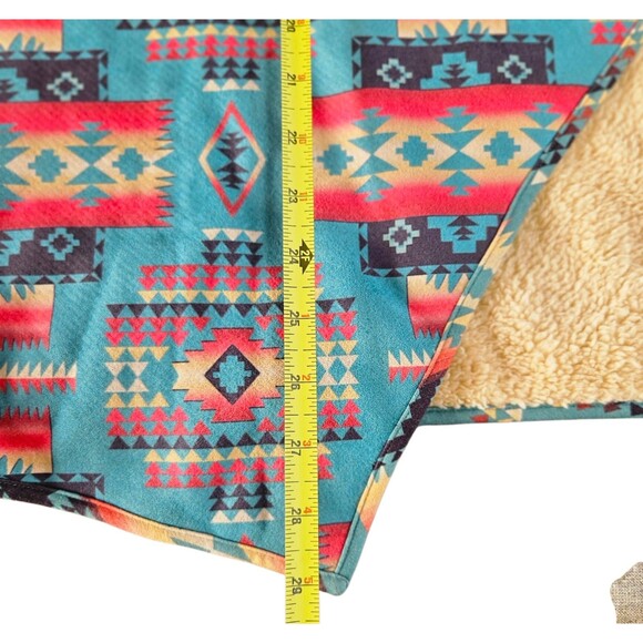 Fashion Express Southwestern Fleece Vest Size L Multicolored Aztec Print - Picture 8 of 11